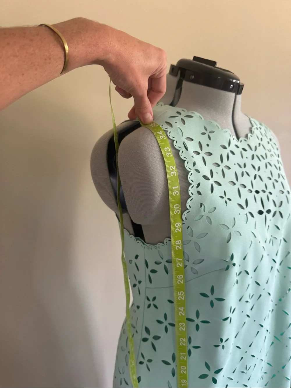 J. Crew Sleeveless Mint Cutout Shift Dress - size 12